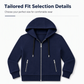 🔐 Secure Zip Pockets, Easy Full-Zip Style | Women's Hooded Knit Jacket ⚡ Free Shipping