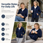🔐 Secure Zip Pockets, Easy Full-Zip Style | Women's Hooded Knit Jacket ⚡ Free Shipping