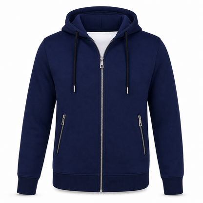 🔐 Secure Zip Pockets, Easy Full-Zip Style | Women's Hooded Knit Jacket ⚡ Free Shipping