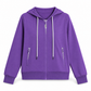 🔐 Secure Zip Pockets, Easy Full-Zip Style | Women's Hooded Knit Jacket ⚡ Free Shipping