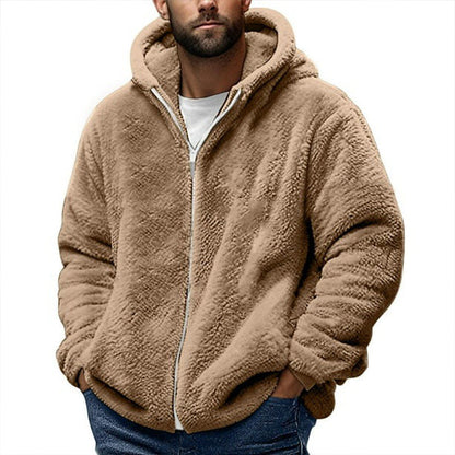 Hot Sale 50% OFF🔥Men's Loose Hooded Plush Jacket