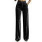 ✨ Effortless Polish | Women’s High-Waist Drapey Wide-Leg Pants with Side Pockets