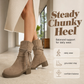 👢 Western Fringe, Steadier Steps | Women's Slouchy Mid-Calf Boots ⚡ Free Shipping