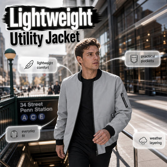 Hot Sale 50% OFF🔥Men's Casual Lightweight Bomber Jacket