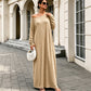 🌸Hot Sale 50% OFF💖Women's Off-Shoulder Long Sleeve Maxi Dress
