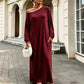 🌸Hot Sale 50% OFF💖Women's Off-Shoulder Long Sleeve Maxi Dress