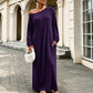 🌸Hot Sale 50% OFF💖Women's Off-Shoulder Long Sleeve Maxi Dress