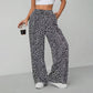 Hot Sale 50% OFF💖Women's Fashion Leopard Print Straight-Leg Wide Pants