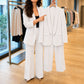 Hot Sale 50% OFF💖Women's Shawl Collar Blazer & Wide-Leg Pants Set