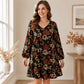 🌸Hot Sale 50% OFF💖Women's Elegant Maple Leaf Print Dress