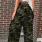 Hot Sale 50% OFF💖Women's Baggy Camo Pants with Drawstring Waist