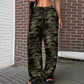 Hot Sale 50% OFF💖Women's Baggy Camo Pants with Drawstring Waist
