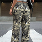 Hot Sale 50% OFF💖Women's Baggy Camo Pants with Drawstring Waist