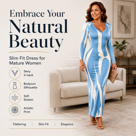 Women's Printed Long Sleeve Bodycon Maxi Dress✨𝘉𝘶𝘺 𝘢𝘯𝘺 2 𝘢𝘯𝘥 𝘨𝘦𝘵 𝘢𝘯 𝘦𝘹𝘵𝘳𝘢 8% 𝘥𝘪𝘴𝘤𝘰𝘶𝘯𝘵