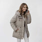 🌸Hot Sale 50% OFF✨  Women's Hooded Mid-Length Puffer Coat