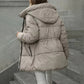 🌸Hot Sale 50% OFF✨  Women's Hooded Mid-Length Puffer Coat