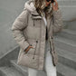 🌸Hot Sale 50% OFF✨  Women's Hooded Mid-Length Puffer Coat