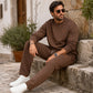 Hot Sale 50% OFF🔥Men's Jacquard Letter Sweatshirt & Drawstring Pants Set