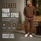 Hot Sale 50% OFF🔥Men's Jacquard Letter Sweatshirt & Drawstring Pants Set