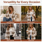 ✨ Cozy Plaid Character | Women’s Oversized Plaid Hooded Plush Cardigan