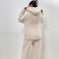 🔥Hot Sale-50% OFF🌸Women’s Plush Hooded Sweatshirt & Pants 2-Piece Set