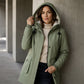 🧥 Polished Everyday Coverage | Women’s Hooded Longline Parka Coat
