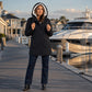 🧥 Polished Everyday Coverage | Women’s Hooded Longline Parka Coat
