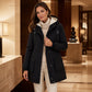 🧥 Polished Everyday Coverage | Women’s Hooded Longline Parka Coat