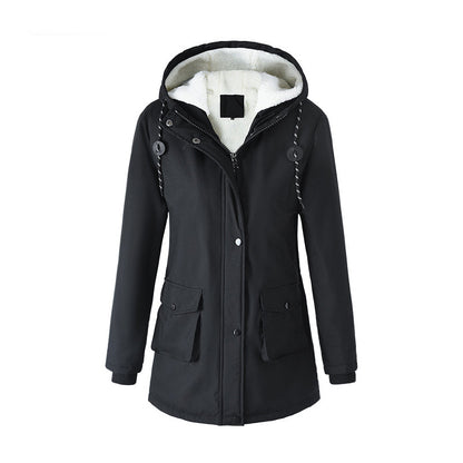 🧥 Polished Everyday Coverage | Women’s Hooded Longline Parka Coat