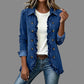 Hot Sale 50% OFF💖Women's Effortless Button Down Denim Shacket