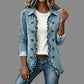 Hot Sale 50% OFF💖Women's Effortless Button Down Denim Shacket