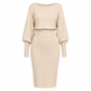 Hot Sale 50% OFF💖Women's Long Sleeve Knit Sweater Dress