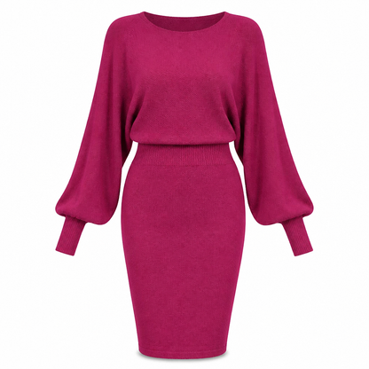 Hot Sale 50% OFF💖Women's Long Sleeve Knit Sweater Dress