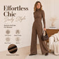 🌸Hot Sale 50% OFF💖Women's Turtleneck Knit Top and Wide-Leg Pants Set