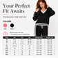 Hot Sale 50% OFF💖Women's V-Neck Pullover & Wide-Leg Pants Set