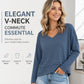Hot Sale 50% OFF💖Women's V-Neck Loose Long Sleeve Top