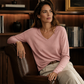 Hot Sale 50% OFF💖Women's V-Neck Loose Long Sleeve Top