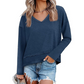 Hot Sale 50% OFF💖Women's V-Neck Loose Long Sleeve Top