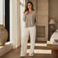 Hot Sale 50% OFF💖Women's V-Neck Loose Long Sleeve Top