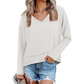 Hot Sale 50% OFF💖Women's V-Neck Loose Long Sleeve Top