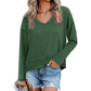 Hot Sale 50% OFF💖Women's V-Neck Loose Long Sleeve Top