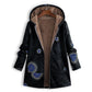 🍂Autumn Hot Sale 59% OFF🔥Women's Vintage Leaf Print Hooded Coat