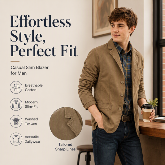 Hot Sale 50% OFF🔥Men's Notch Lapel Slim-Fit Jacket