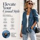 Hot Sale 50% OFF💖Women's Casual V-Neck Denim Cardigan