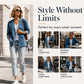 Hot Sale 50% OFF💖Women's Casual V-Neck Denim Cardigan