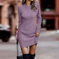 Hot Sale 50% OFF💖Women's Crew Neck Ribbed Knit Bodycon Dress