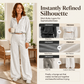 ✨ Relaxed & Put-Together | Women’s Cropped Zip-Up & Wide-Leg Pants 2-Piece Set