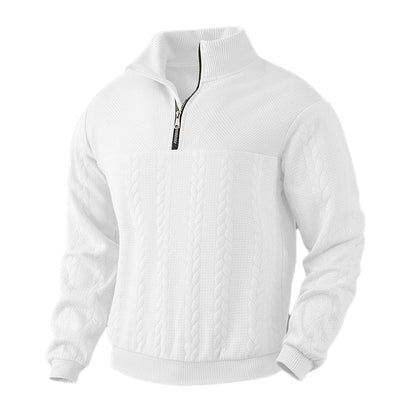 Hot Sale 50% OFF💥Men's Casual Jacquard Half-Zip Sweatshirt