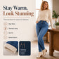 Women's High-Waisted Warm-Lined Skinny Jeans