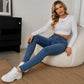 Women's High-Waisted Warm-Lined Skinny Jeans